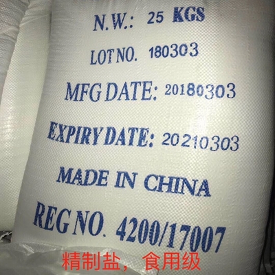 Crystal Pure Dried Vacuum Salt bianco 25kg 7647-14-5